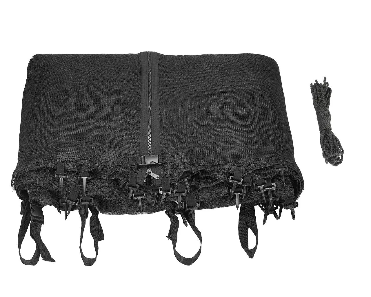 15' Trampoline Safety Enclosure Net Using 8 Poles or 4 Arches