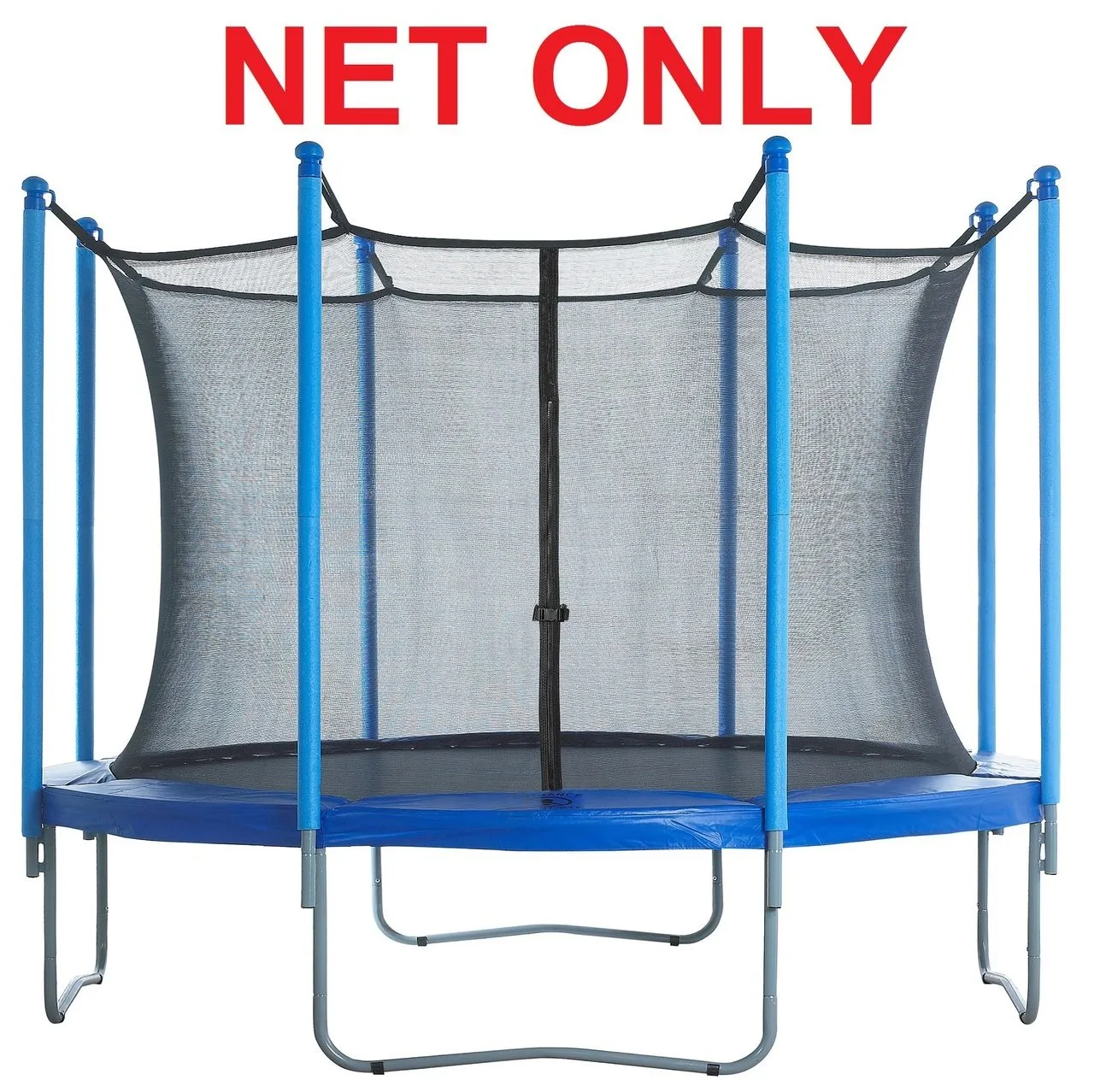 15' Trampoline Safety Enclosure Net Using 8 Poles or 4 Arches
