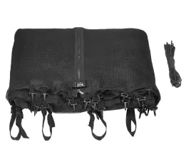 15' Trampoline Safety Enclosure Net Using 8 Poles or 4 Arches