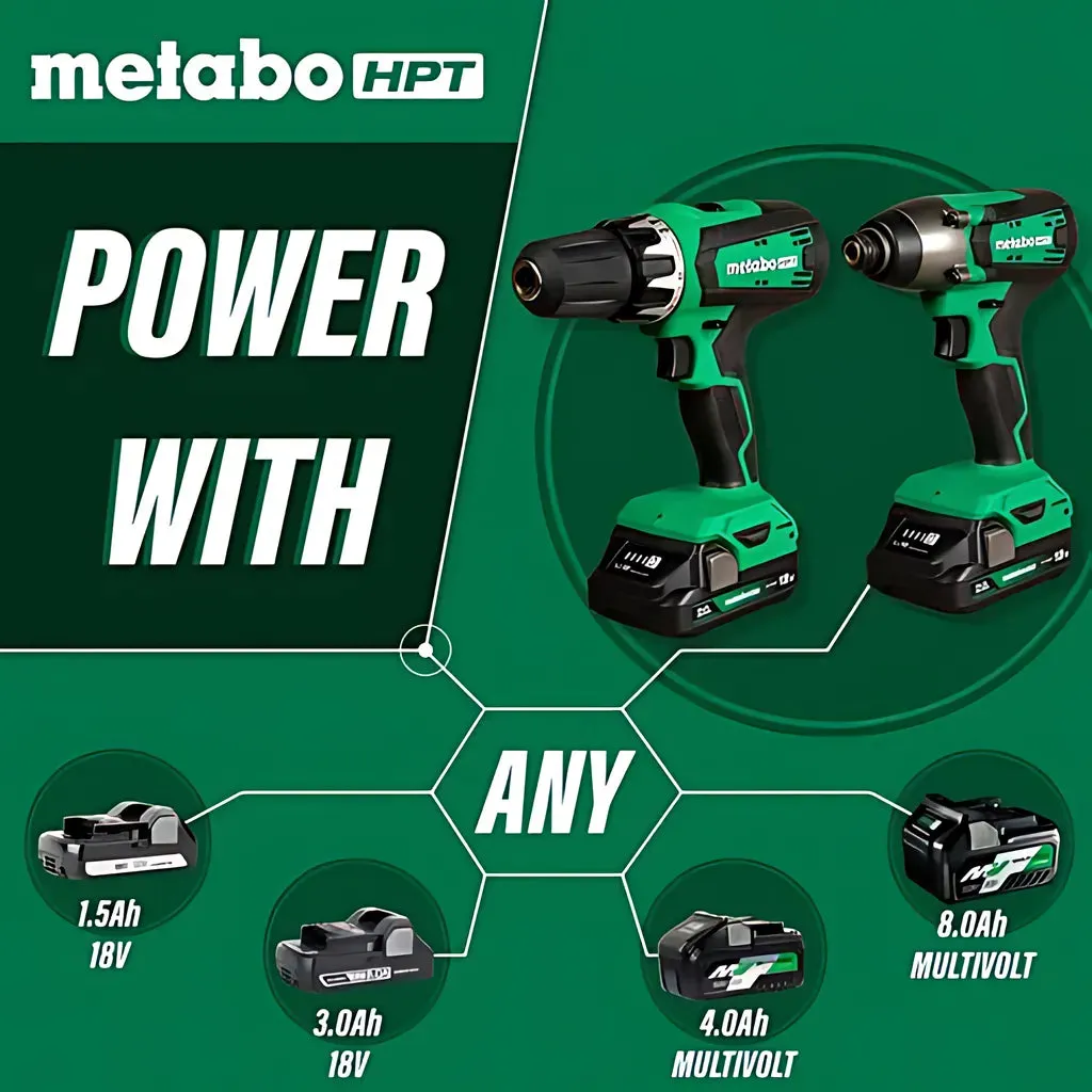 18V Brushed Hammer Drill and Impact Driver Combo Kit
