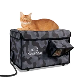 2-Door Lift-Top Heated Outdoor Cat House Medium