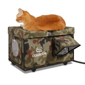 2-Door Portable Heated Outdoor Cat House Medium