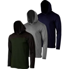 3-Pack: Men's Moisture Wicking Lightweight Hoodies