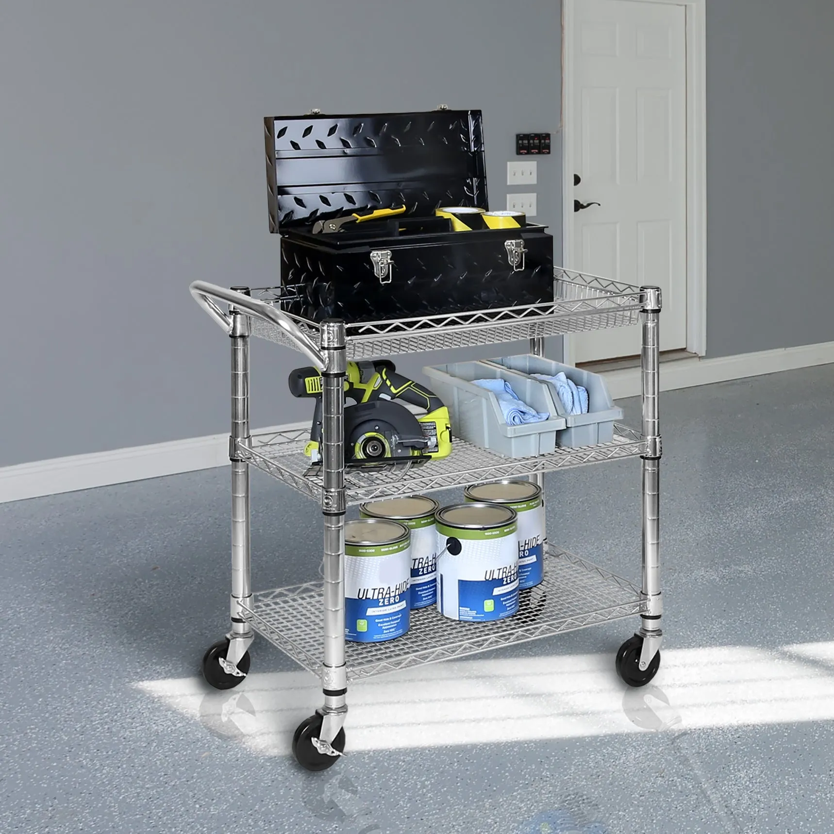 3-Tier NSF Heavy-Duty Utility Cart