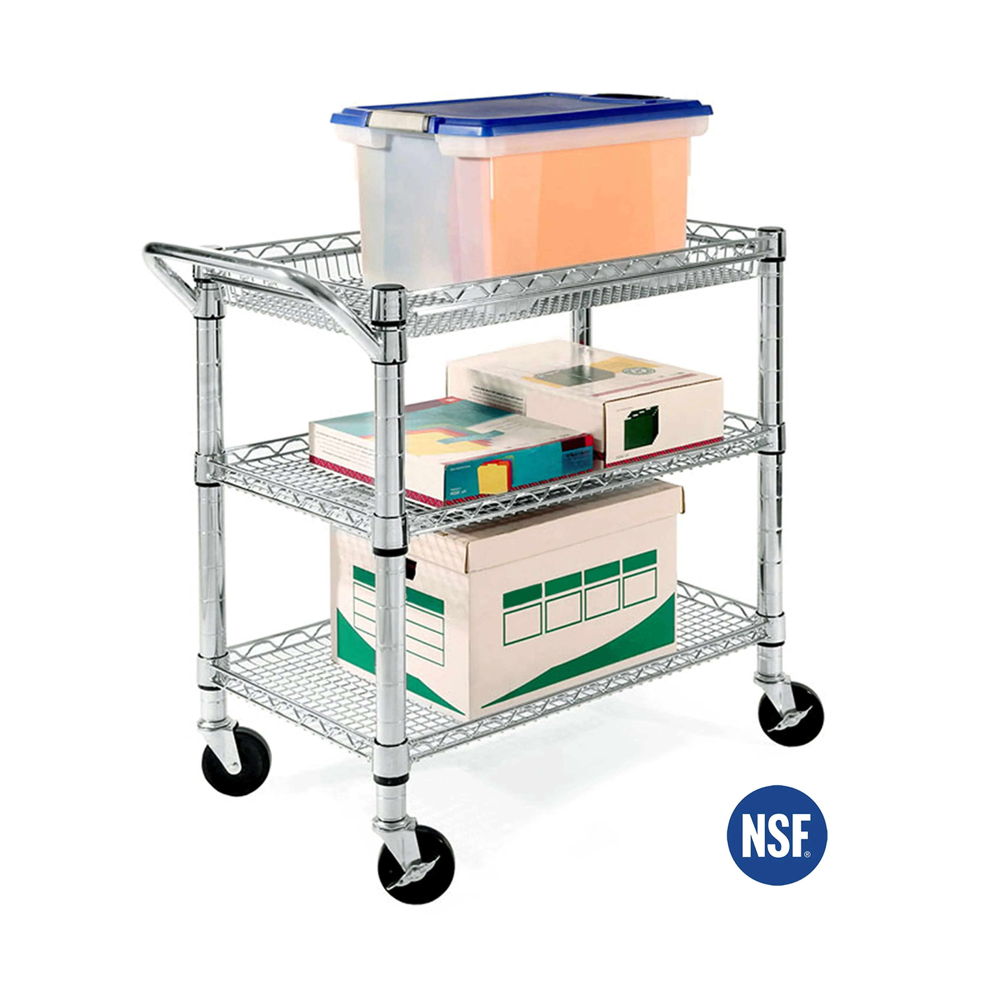 3-Tier NSF Heavy-Duty Utility Cart