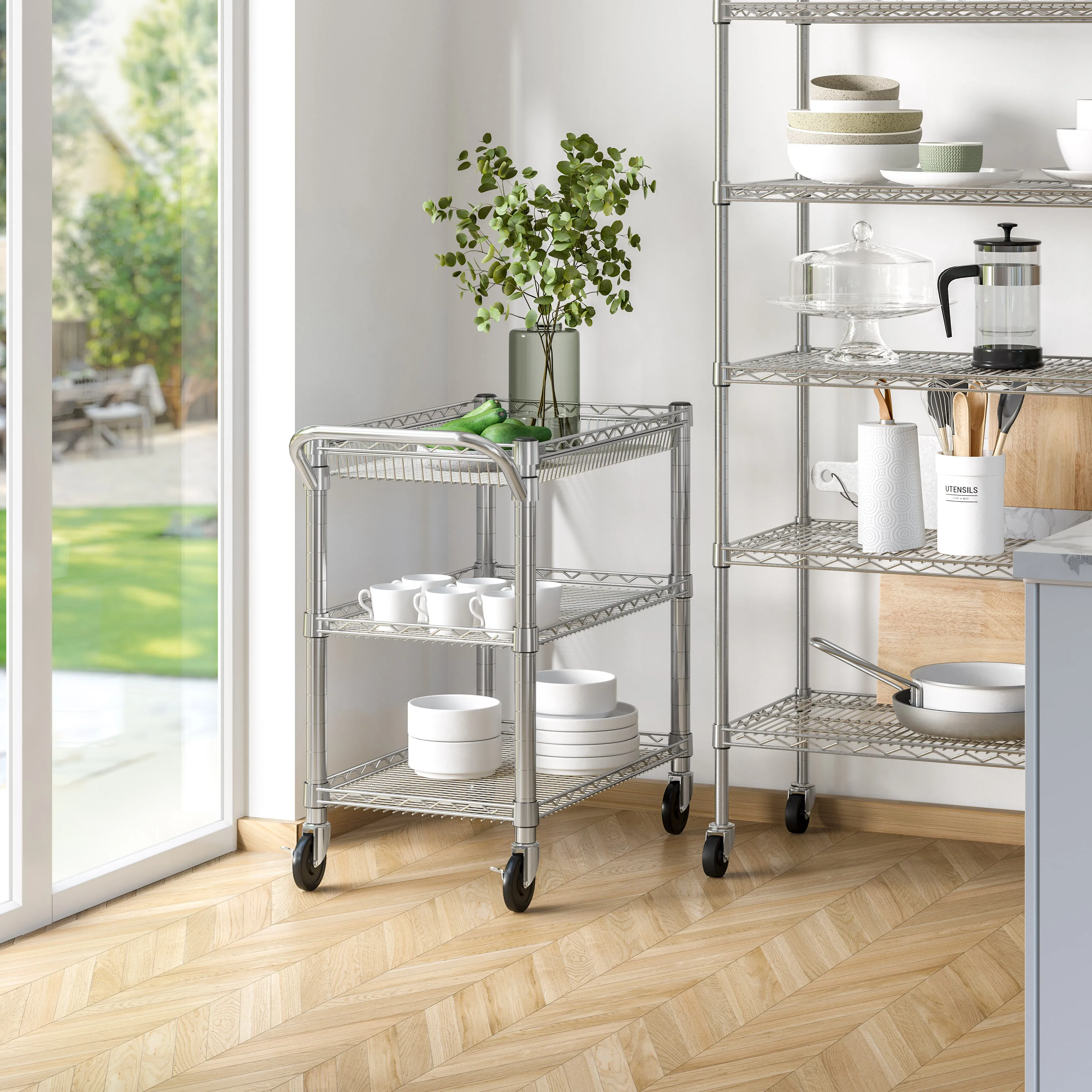 3-Tier NSF Heavy-Duty Utility Cart
