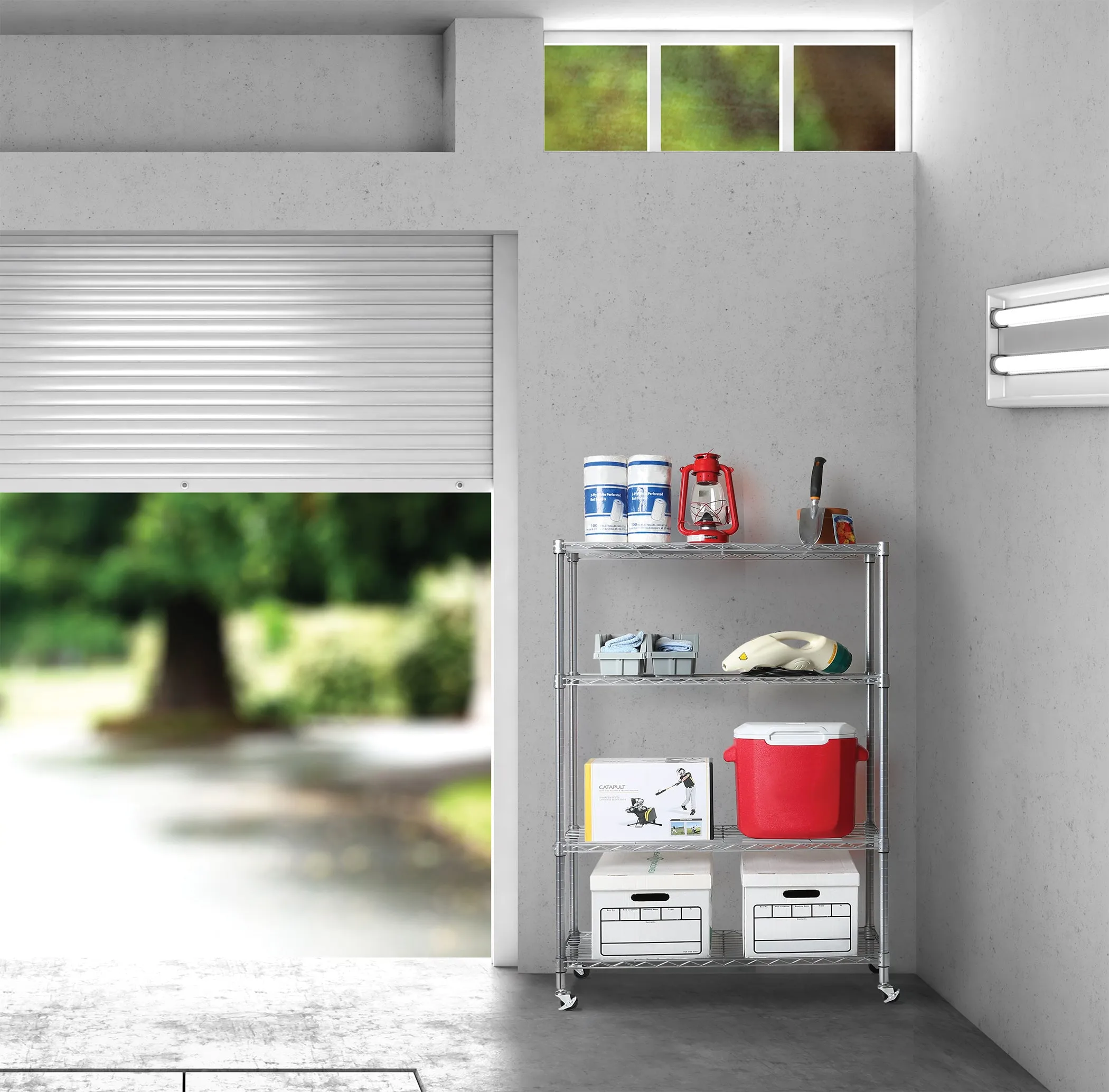 4-Tier NSF Steel Shelving