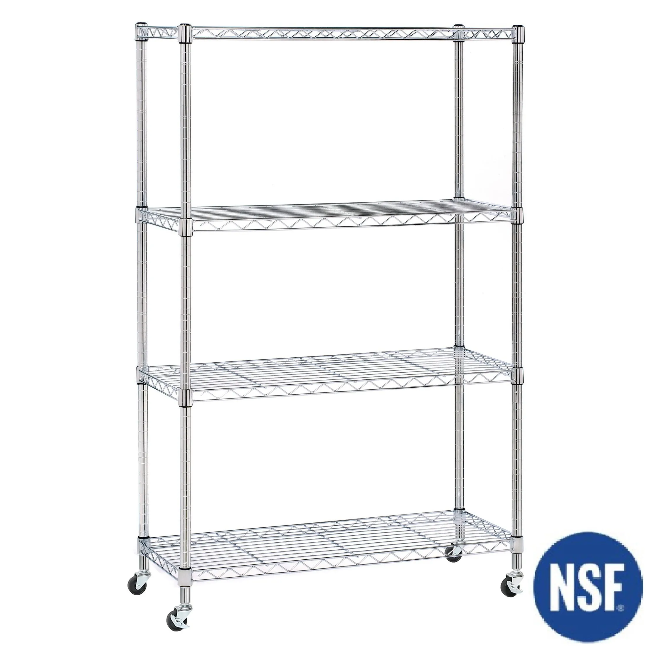 4-Tier NSF Steel Shelving