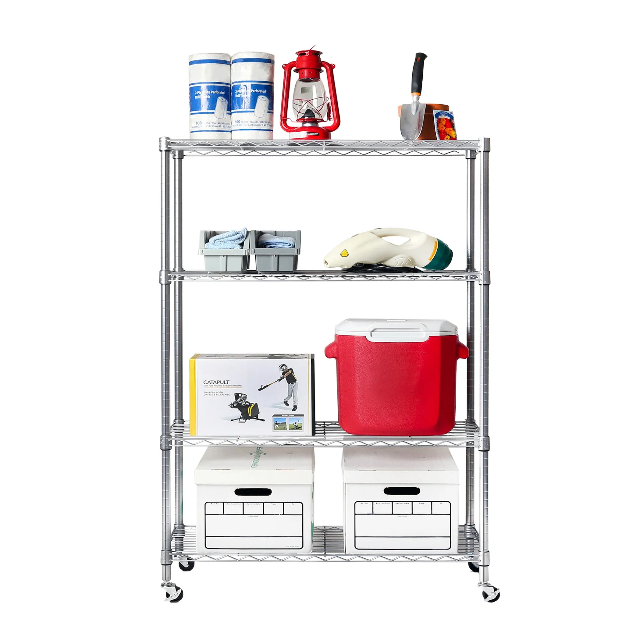 4-Tier NSF Steel Shelving