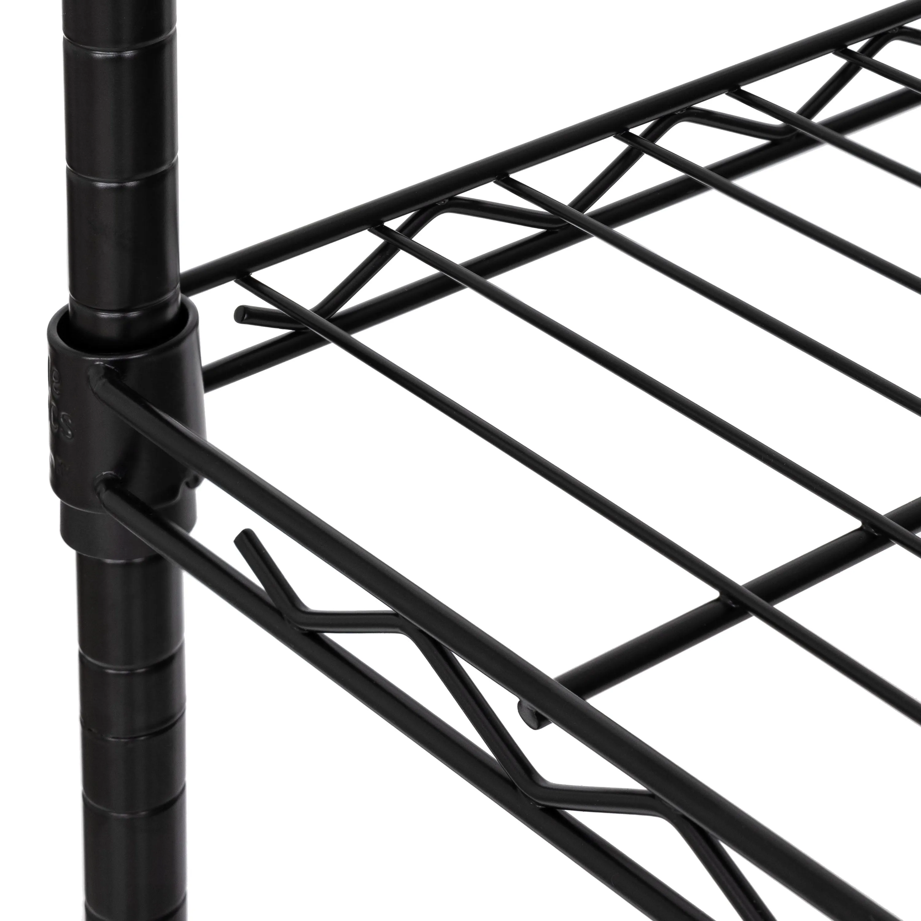 5-Tier Steel Shelving, Black