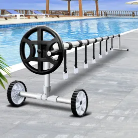 Adjustable 4m Pool Cover Roller with Crank Wheel - Aquabuddy