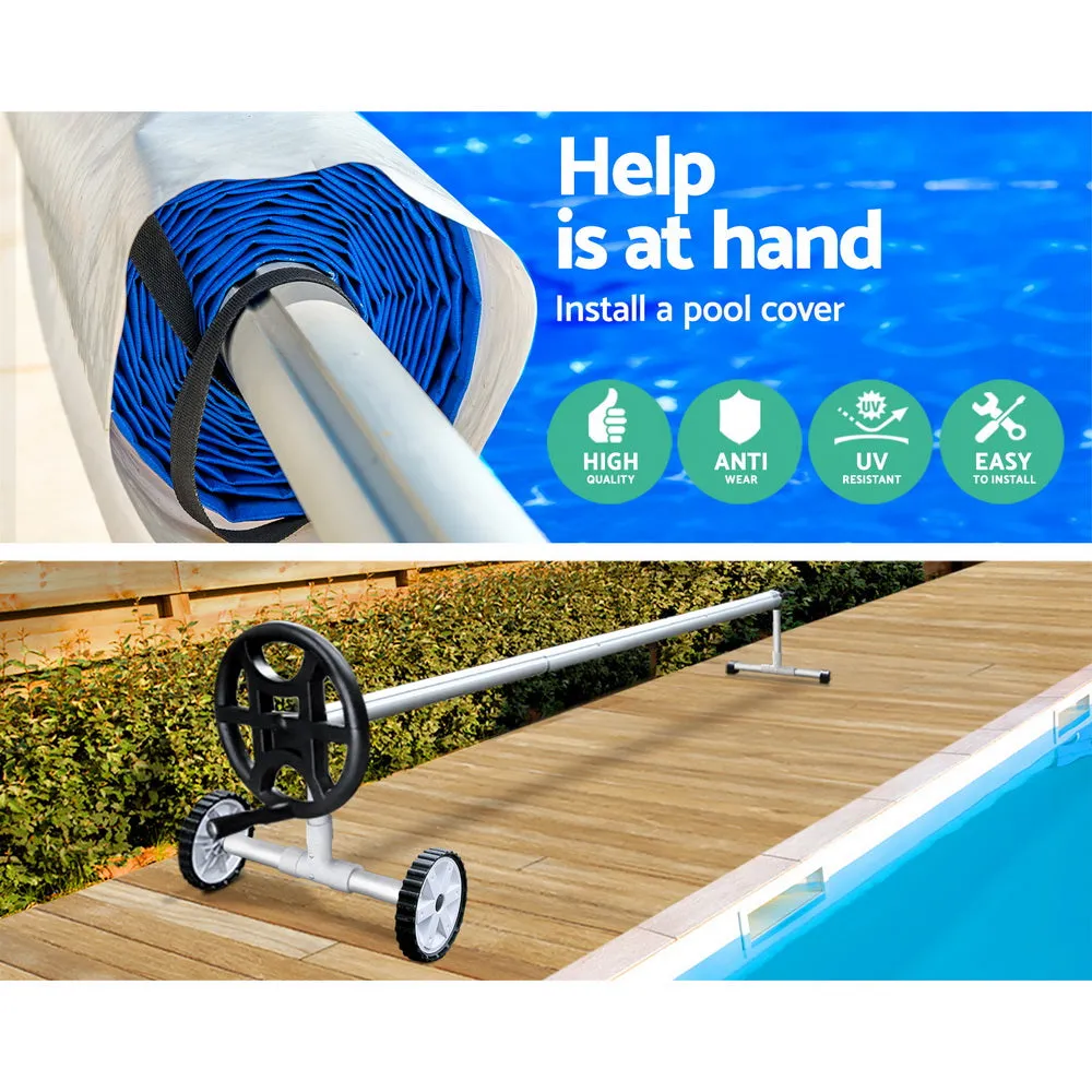 Adjustable 4m Pool Cover Roller with Crank Wheel - Aquabuddy