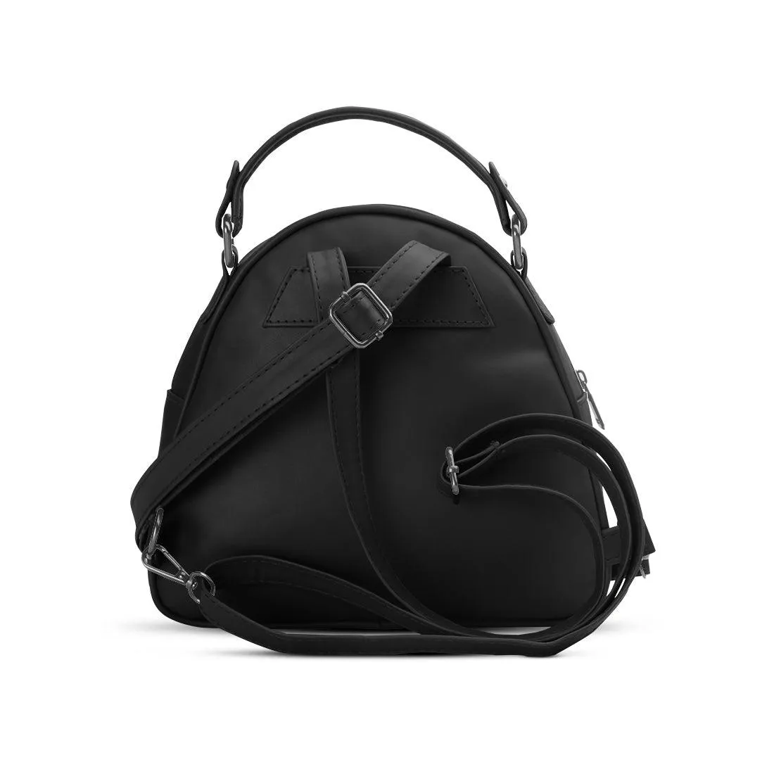 Black Mini Voyage Backpack Flora