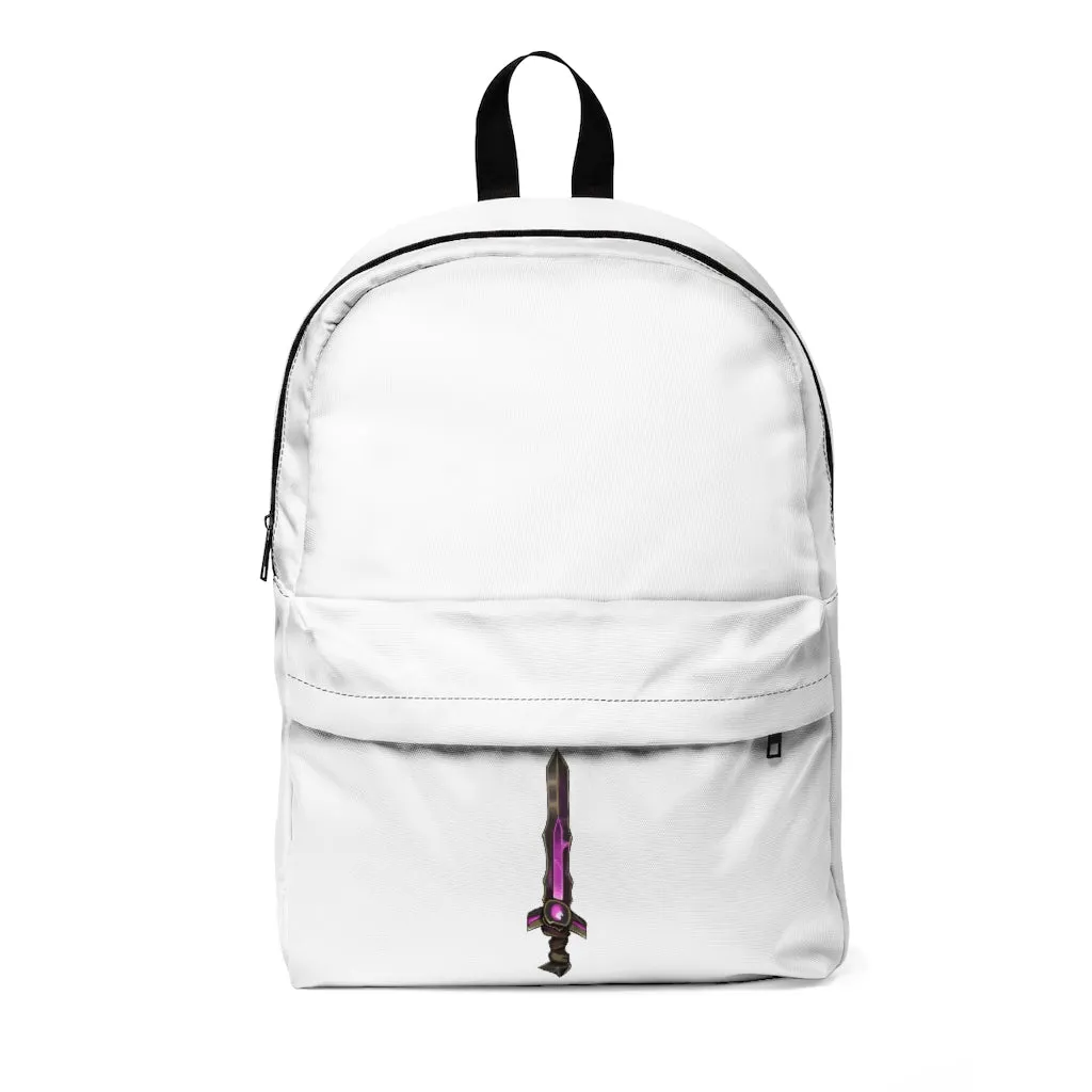 Brown and Purple Sword Unisex Classic Backpack