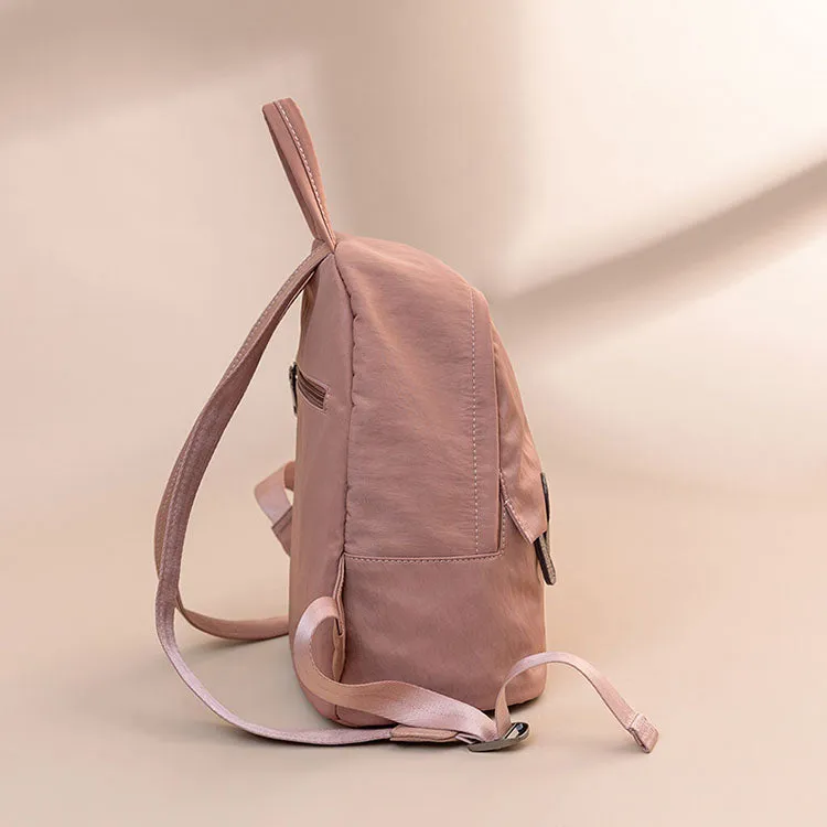 Chic Lightweight Durable Daypack with Elegant Contrast Trim and Stylish Front Pocket