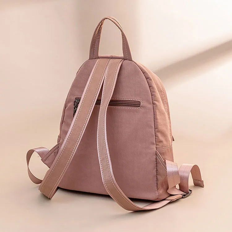 Chic Lightweight Durable Daypack with Elegant Contrast Trim and Stylish Front Pocket