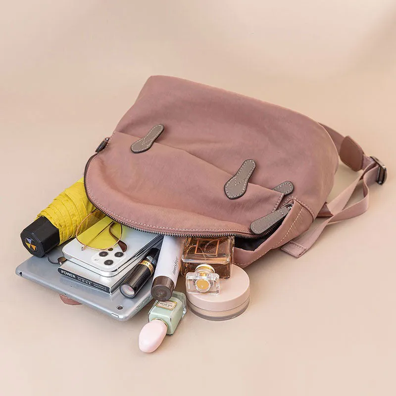 Chic Lightweight Durable Daypack with Elegant Contrast Trim and Stylish Front Pocket