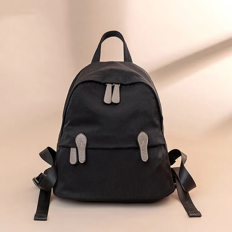 Chic Lightweight Durable Daypack with Elegant Contrast Trim and Stylish Front Pocket