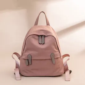 Chic Lightweight Durable Daypack with Elegant Contrast Trim and Stylish Front Pocket