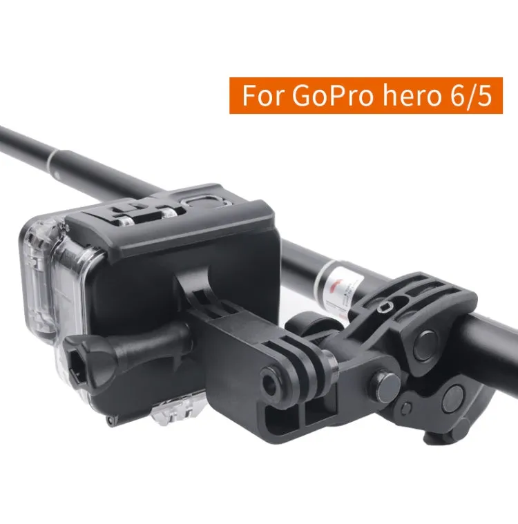 Clamp Mount Connecting Adapter Kit with Waterproof Back Cover for GoPro HERO6 /5
