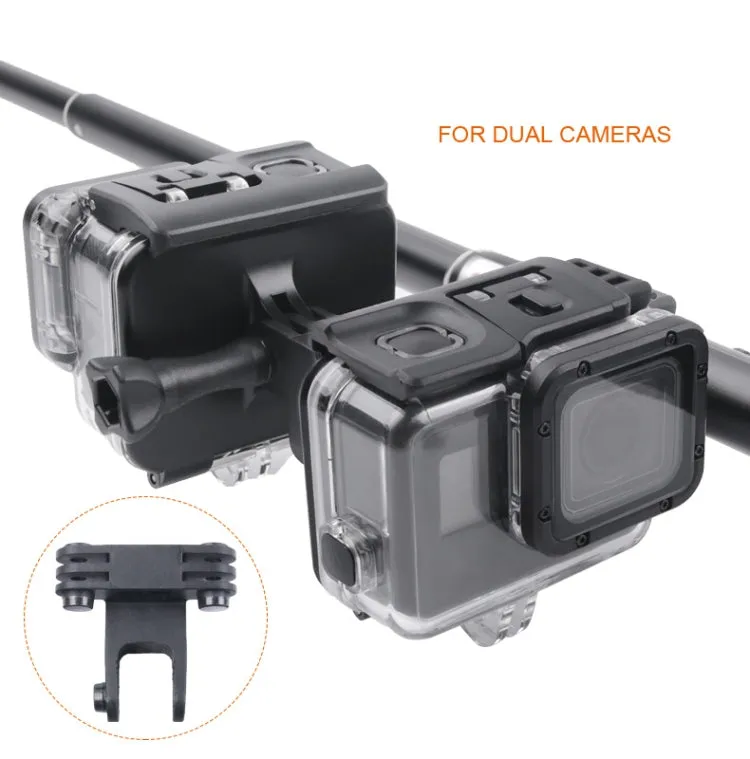 Clamp Mount Connecting Adapter Kit with Waterproof Back Cover for GoPro HERO6 /5