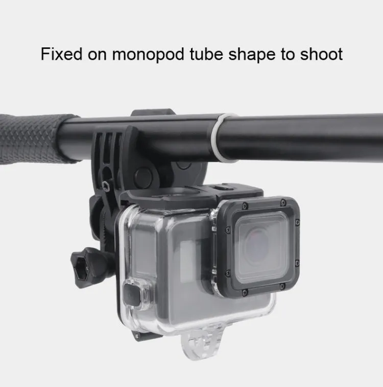 Clamp Mount Connecting Adapter Kit with Waterproof Back Cover for GoPro HERO6 /5