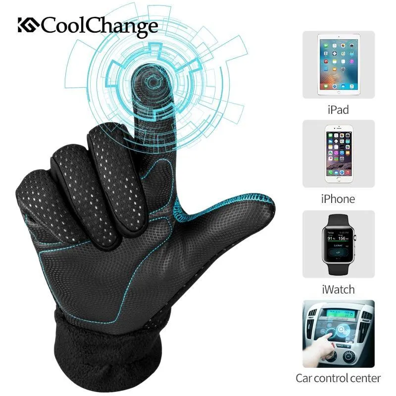 CoolChange Cycling Full Finger Winter Waterproof Touch Screen Gloves