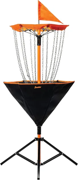 Franklin Sports Disc Golf Baskets - Portable Disc Golf Target with Chains Included - Disc Golf Basket Stand Equipment for Hole   Course Creation
