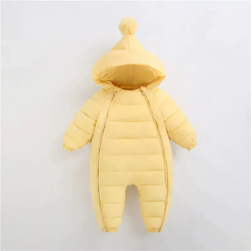 Full-body waterproof thermal suit with hood and double multicolor zip