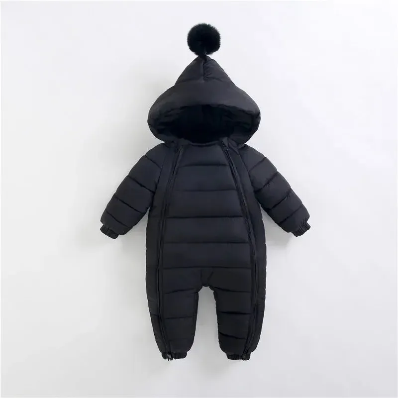 Full-body waterproof thermal suit with hood and double multicolor zip