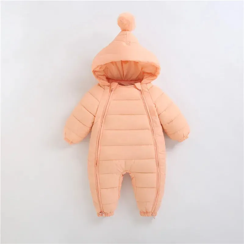 Full-body waterproof thermal suit with hood and double multicolor zip
