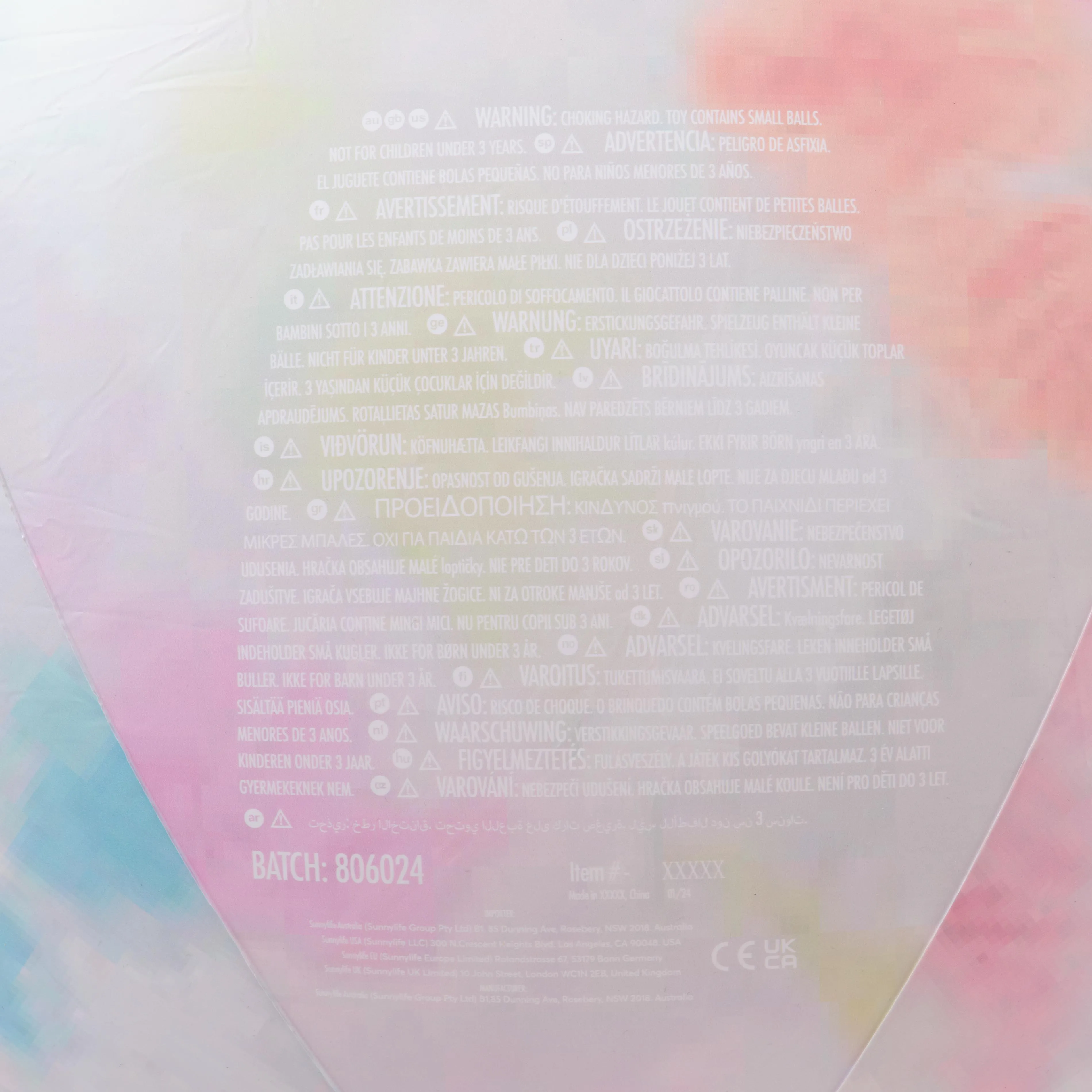 Giant Inflatable Beach Ball Tie Dye Tie Dye