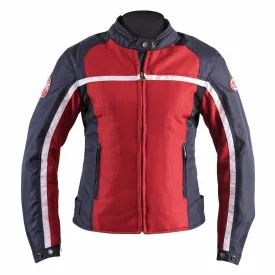 Helstons DAYTONA Women’s Red-Blue Mesh fabric motorcycle jacket