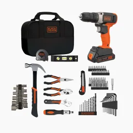 Home Tool Kit With 20V MAX Drill | Driver, 83-Piece