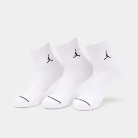 Jordan Everyday Ankle Socks (3 Pack) White / Black