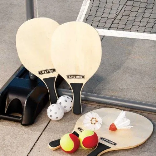Lifetime 90421 Pickleball, Badminton, & Quickstart Tennis Net Set