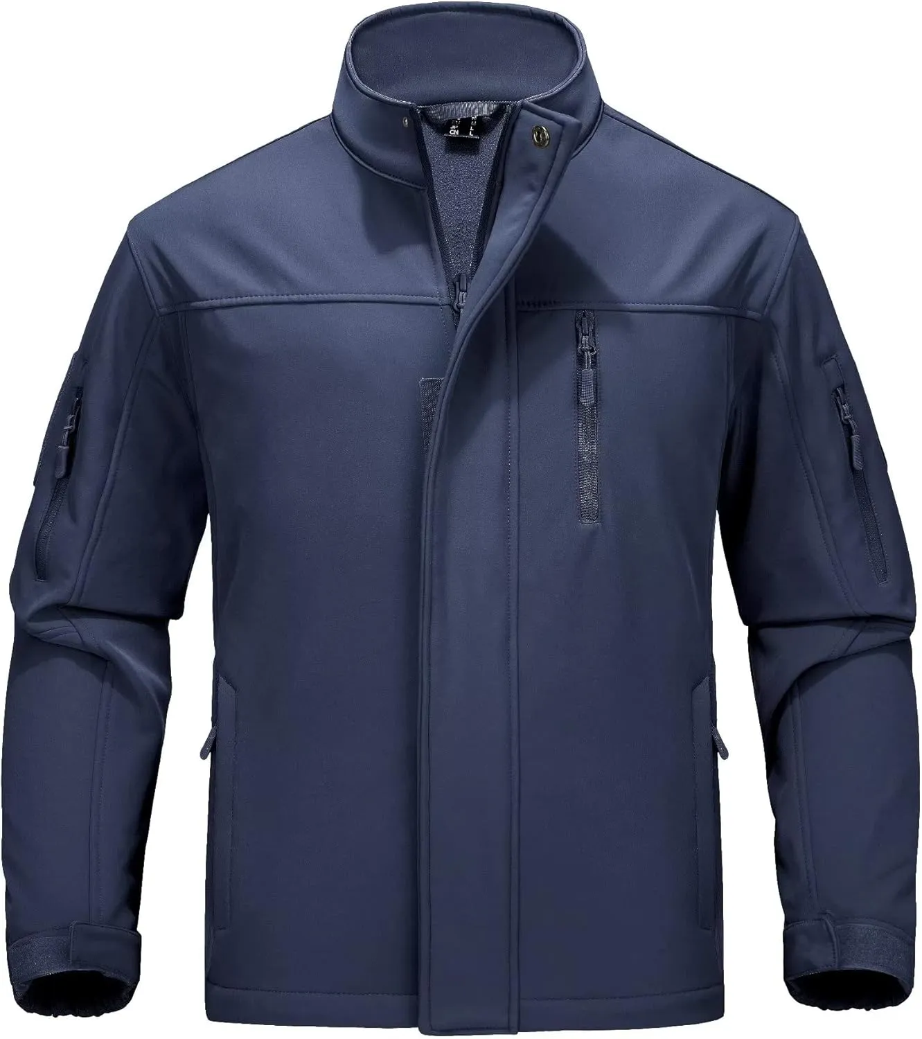 MAGCOMSEN Men's Tactical Jacket Water Resistant 6 Pockets Softshell Fleece Lining Hiking Winter Jacket Windbreaker Outwear