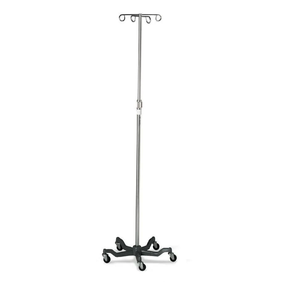 Medline Aluminum Five Leg IV Pole