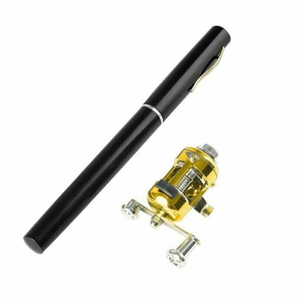 Mini Telescopic Pen Fishing Rod   Reel