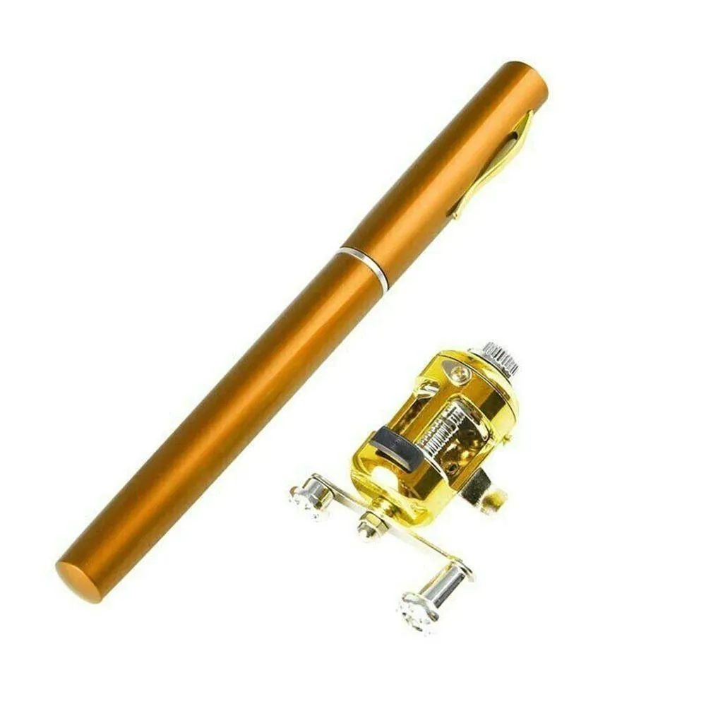 Mini Telescopic Pen Fishing Rod   Reel
