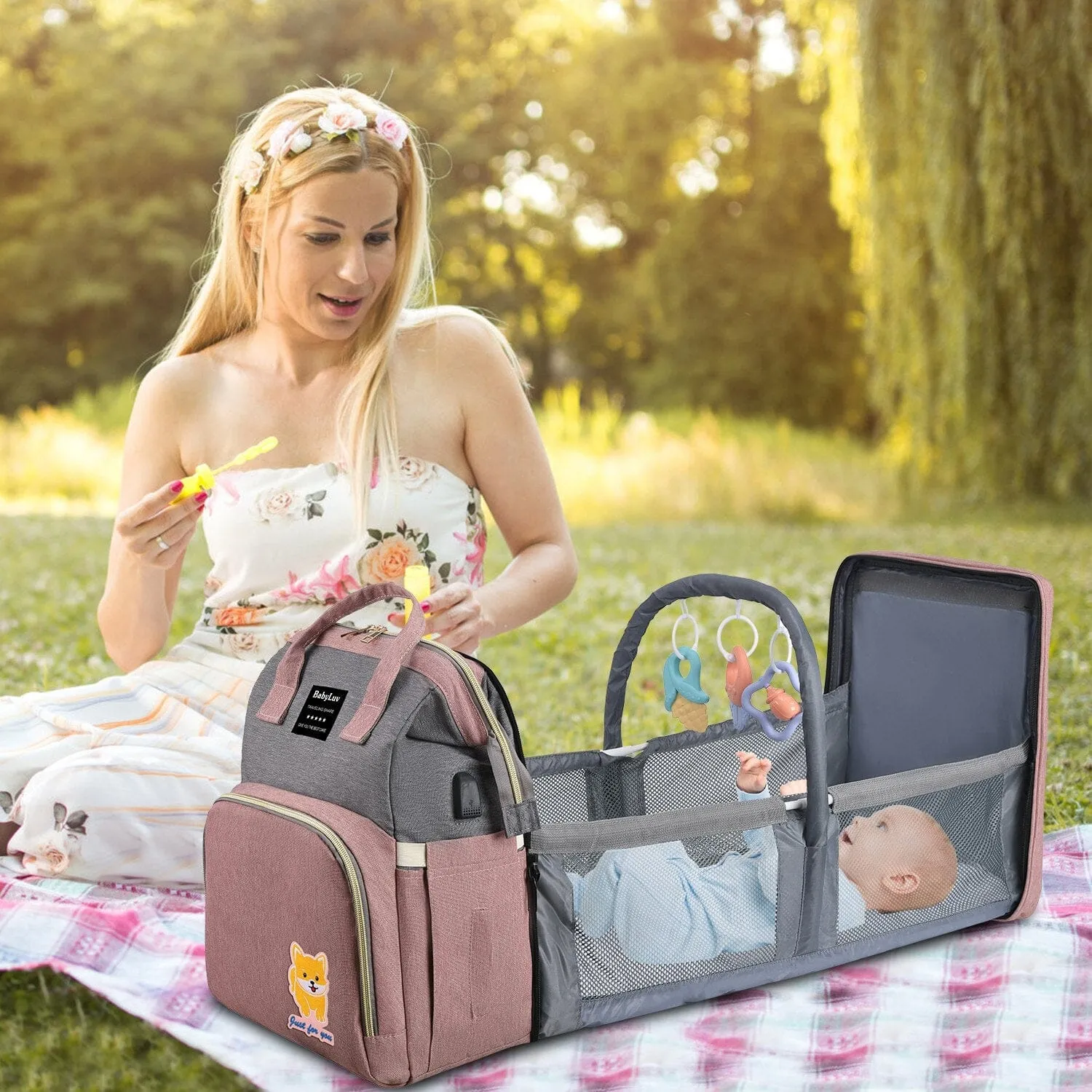 Multifunctional Diaper Bag Backpack