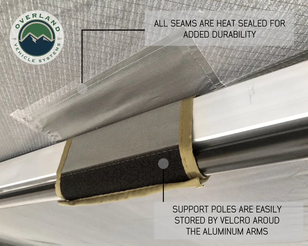 Overland Vehicle Systems 19549907 Nomadic Awning 270 Awning & Wall 1, 2, & 3, Mounting Brackets - Passenger Side