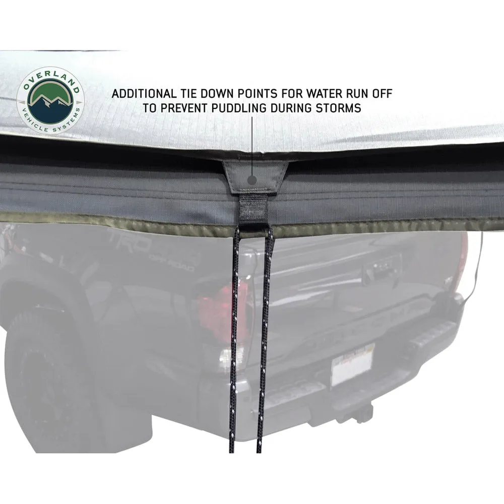 Overland Vehicle Systems - Nomadic 270 LT Awning - Passenger Side - Dark Gray Cover with Black Cover Universal