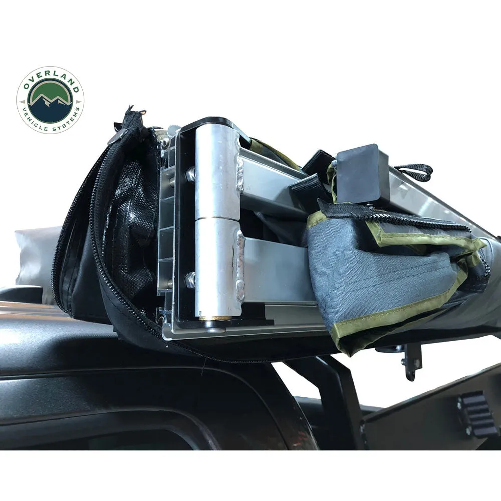 Overland Vehicle Systems - Nomadic 270 LT Awning - Passenger Side - Dark Gray Cover with Black Cover Universal