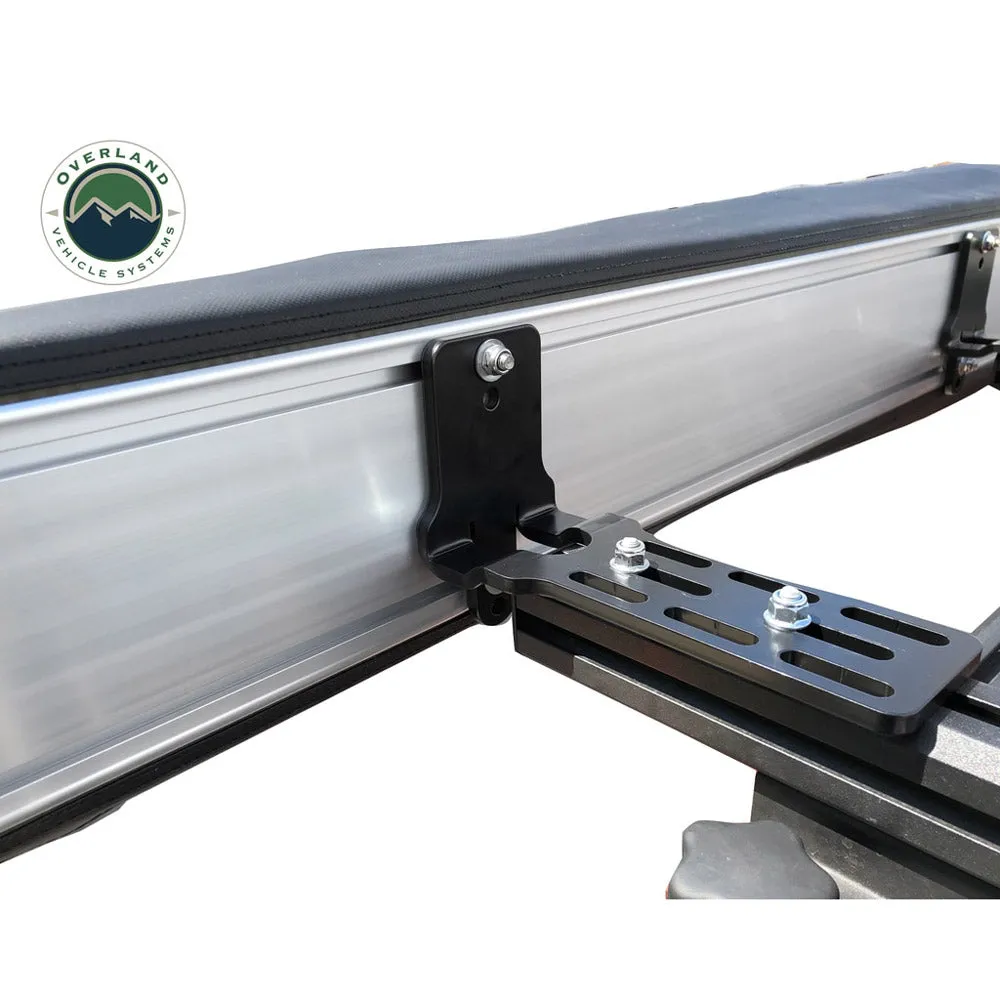 Overland Vehicle Systems - Nomadic 270 LT Awning - Passenger Side - Dark Gray Cover with Black Cover Universal