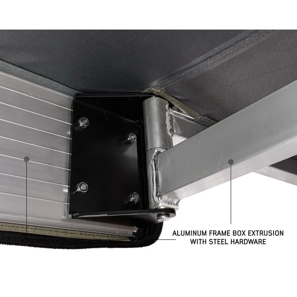 Overland Vehicle Systems - Nomadic 270 LT Awning - Passenger Side - Dark Gray Cover with Black Cover Universal