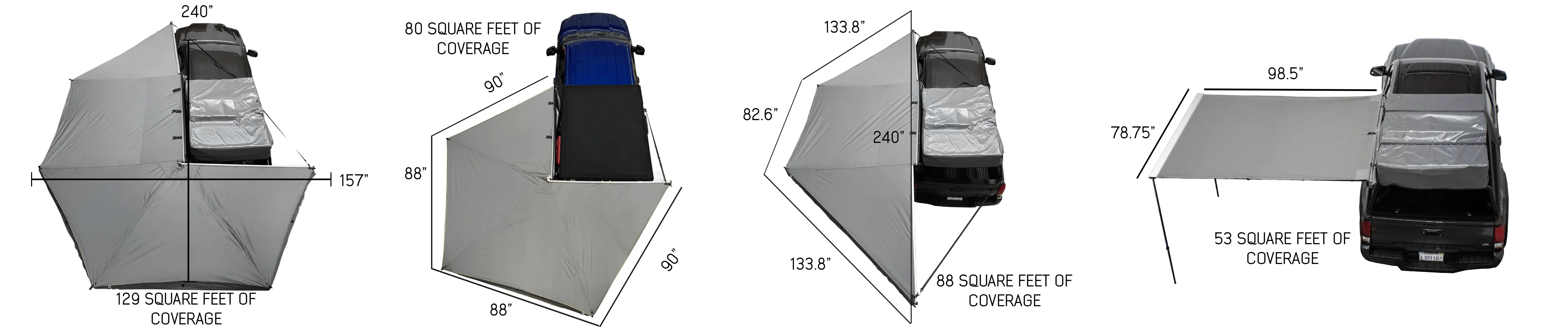 OVERLAND VEHICLE SYSTEMS | Nomadic Awning 180 With Zip In Wall (19619907)