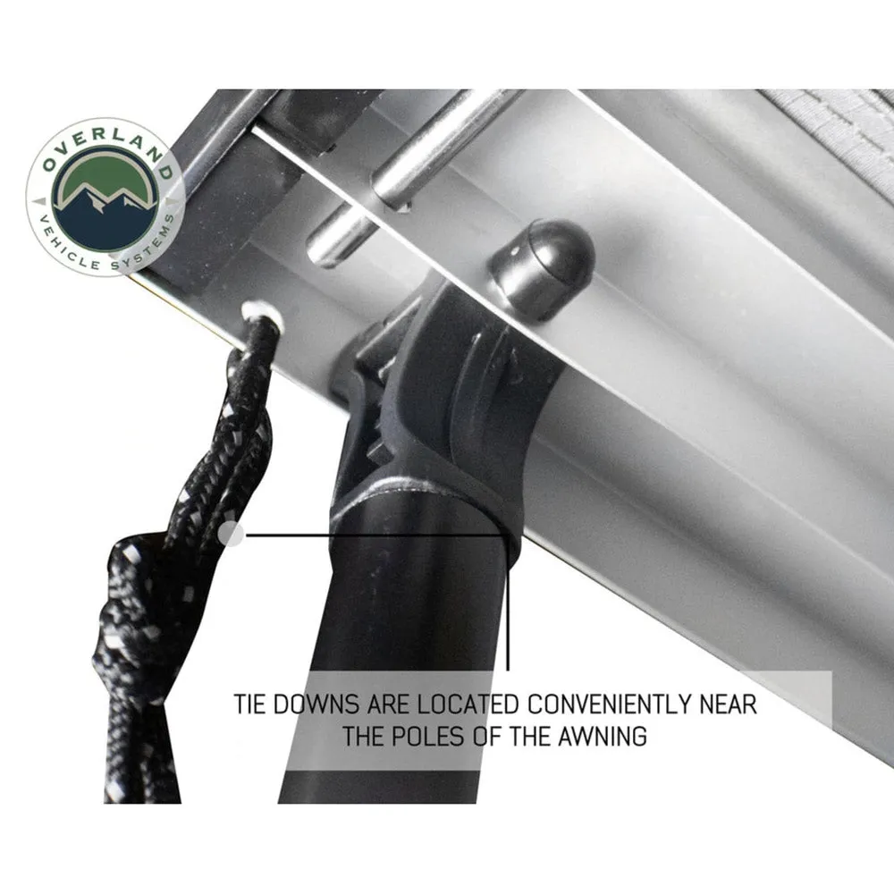 Overland Vehicle Systems - Nomadic Awning 2.0-6.5' with Black Cover Universal