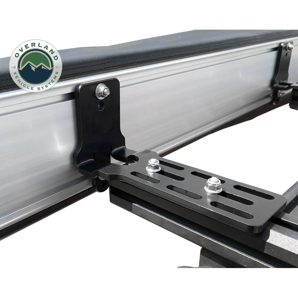 Overland Vehicle Systems - Nomadic Awning 270 - Driver Side - Dark Gray Cover with Black Cover Universal