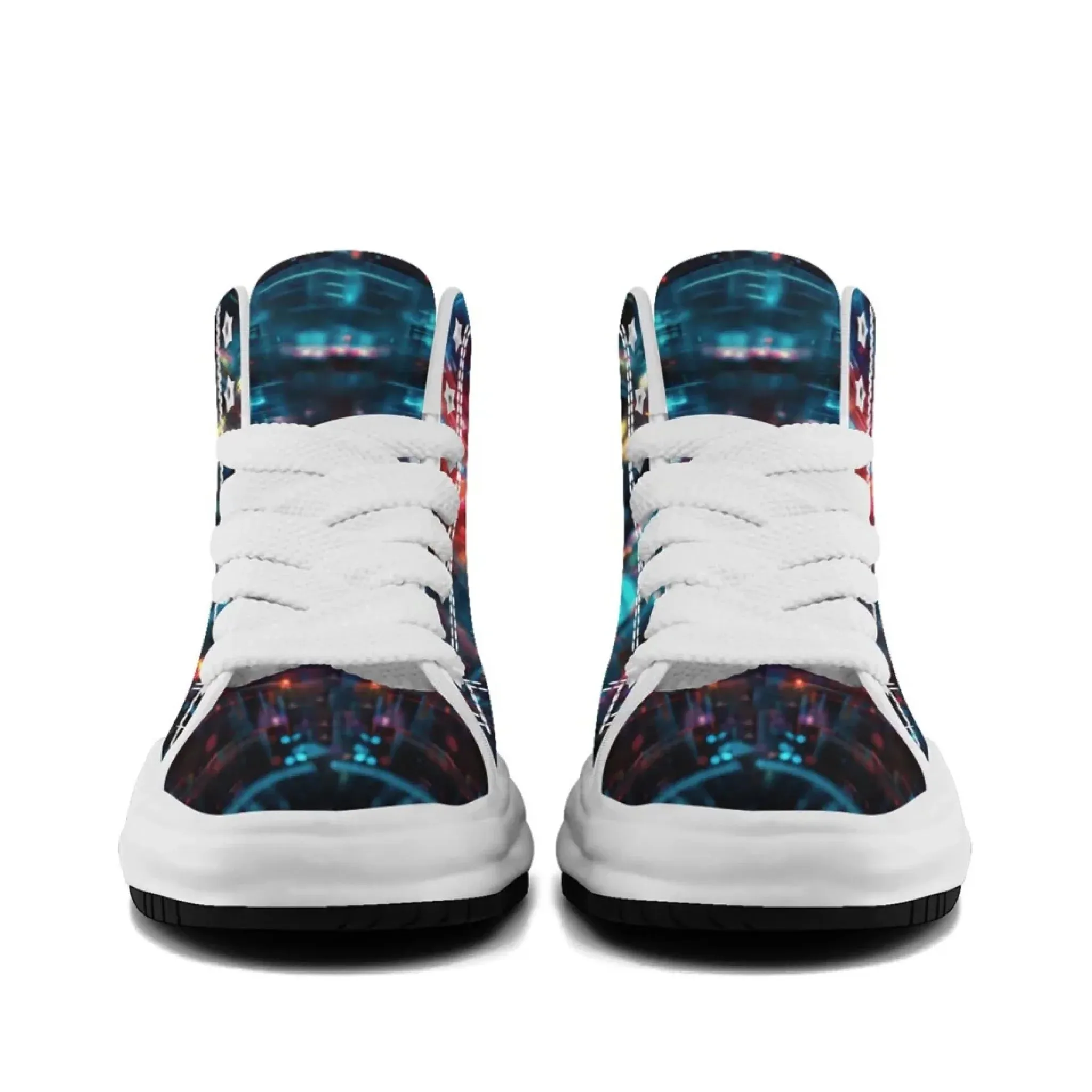 Personalized Trump Sneakers, Custom Canvas  High Top Shoes, Angel's Wings Decoration Unisex Shoes